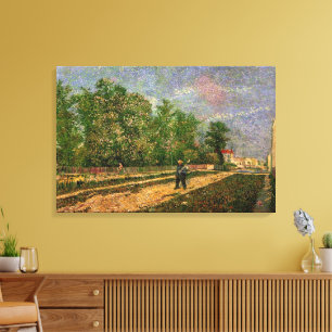 Paris Road with Peasant av Vincent van Gogh Canvastryck