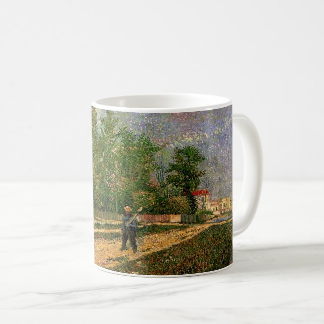 Paris Road with Peasant av Vincent van Gogh Kaffemugg (Framsida höger)