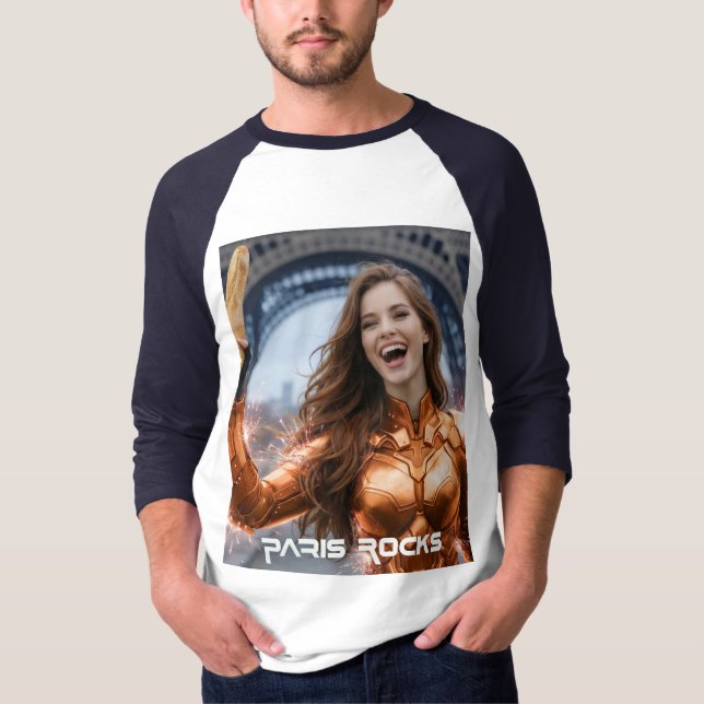 PARIS ROCKS T SHIRT (Framsida)