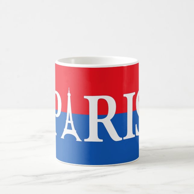Paris - Röd & Blå kaffemugg (Center)