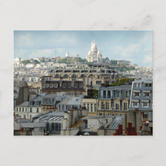 Paris RoOfops och Sacre Coeur Postcard Vykort