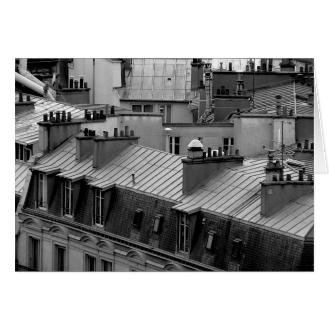 Paris Roofta ops Hälsningskort (Framsidan Horizontal)