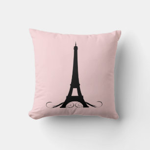 Paris Rosa Eiffel Torn Kudde