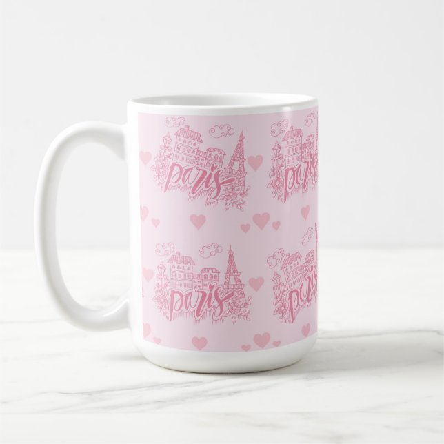 Paris Rosa Mugg (Vänster)