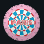 PARIS Rosa Red White och Blue, redigerbar text Ret Darttavla<br><div class="desc">PARIS Rosa Red White och Blue Editable Text Retro Dart Board. Mycket söt Fransk dekoration för temaväxling! Du kan redigera text genom att välja alternativet för anpassning 🎯 Berätta om du har ytterligare frågor och eftersom Zazzles kundsupport hanterar den kundupplevelse som du kan få till kundsupport för Zazzle via chatta,...</div>