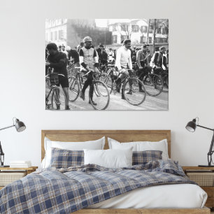 Paris-Roubaix Cykeltävling 1907 Färg Redux Canvastryck