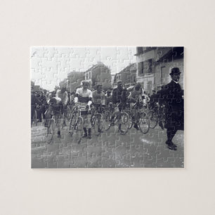 Paris–Roubaix cykeltävling startlinje 1908 Pussel
