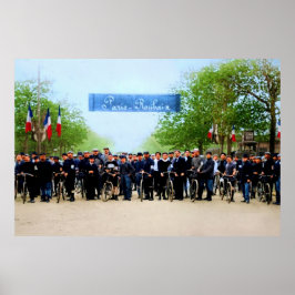 Paris-Roubaix-startlinje 1896-1897 Poster