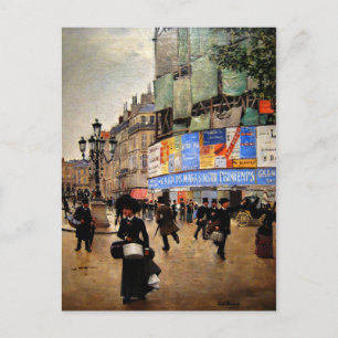 Paris, Rue du Havre-konstverk Vykort