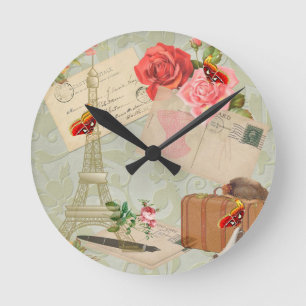 Paris Rund Klocka