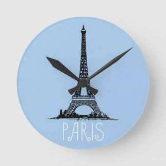 Paris Rund Klocka