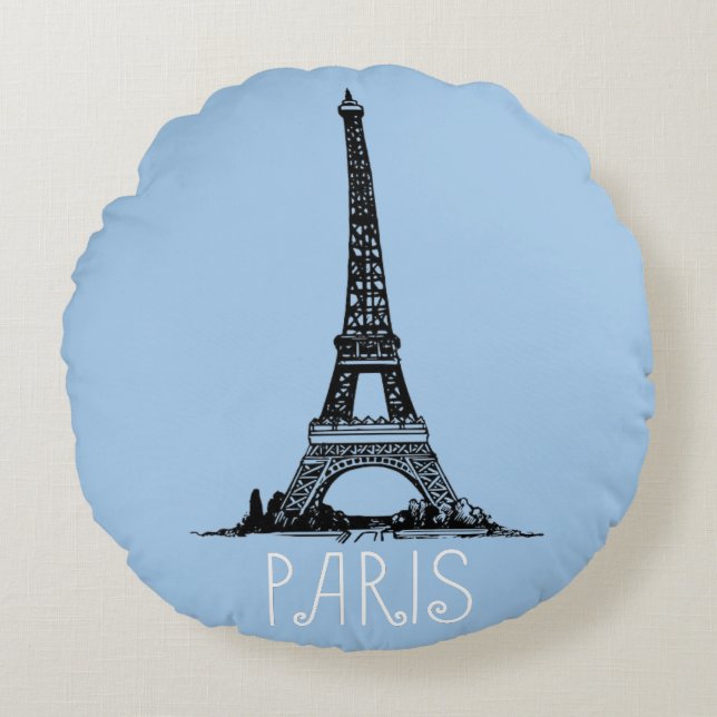 Paris Rund Kudde (Framsidan)