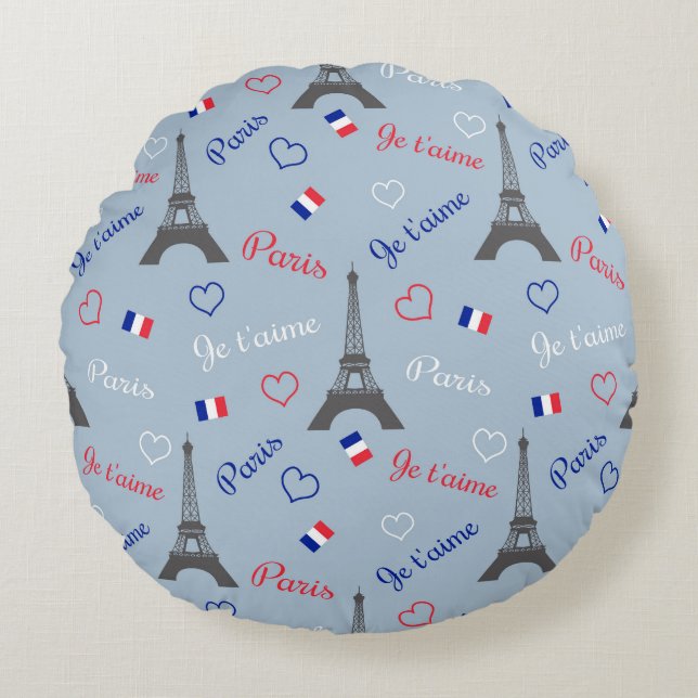 Paris Rund Kudde (Framsidan)