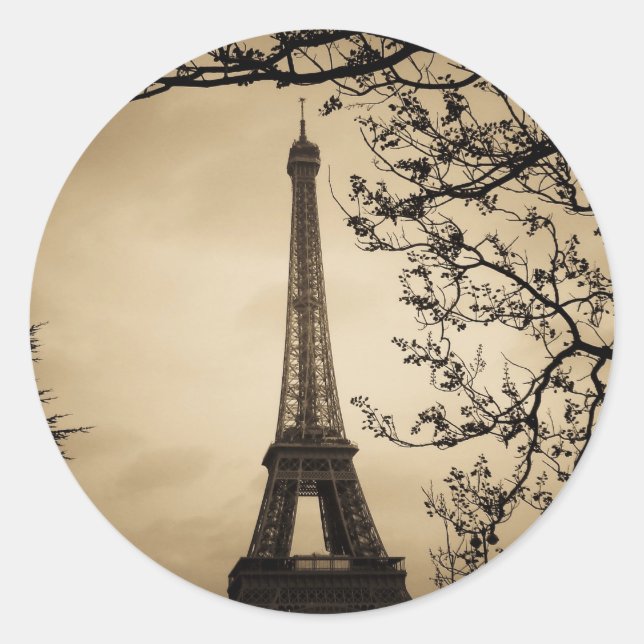 Paris Runt Klistermärke (Framsida)