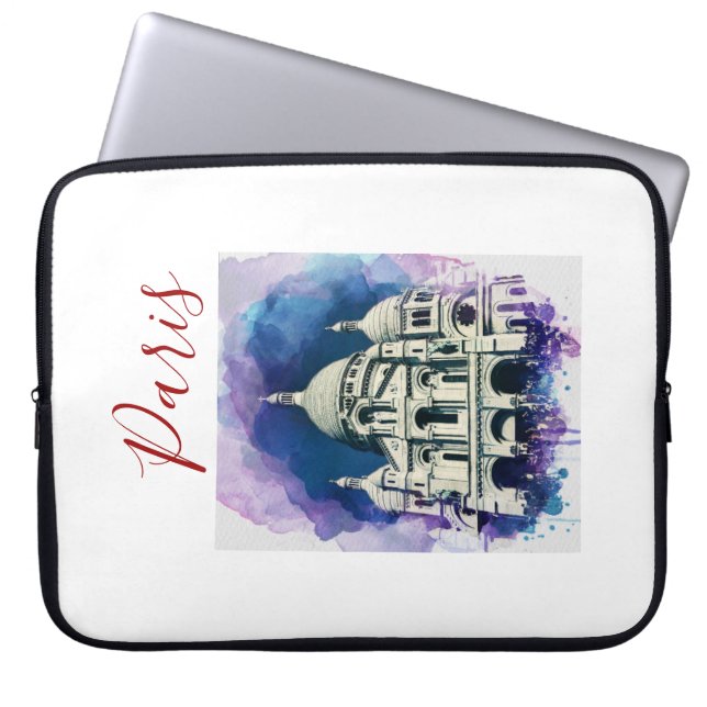 Paris Sacré-Coeur Basilica Computer Laptop sleeve (Framsidan)