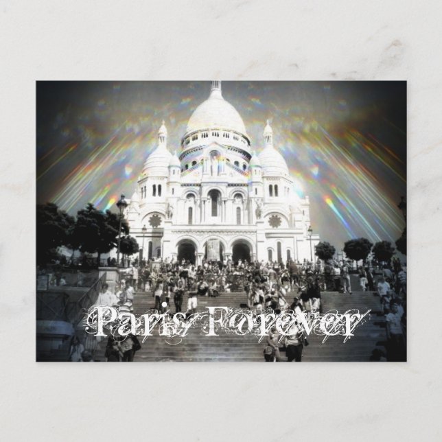 Paris - Sacré Coeur Vykort (Framsida)