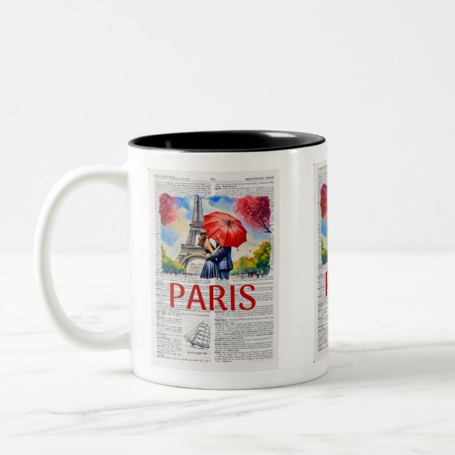 PARIS SCENE - Sommar Paris Två-Tonad Mugg (Vänster)