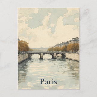 Paris Seine Vykort