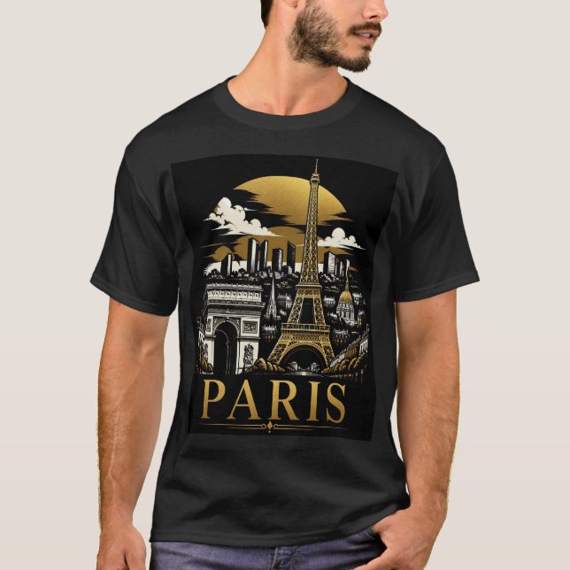 Paris Siluett T Shirt (Framsida)