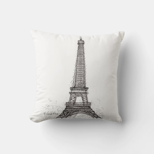 Paris Sketch Kudde (Framsida)