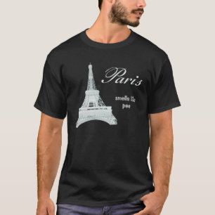 Paris - skjortans mörk t-shirt