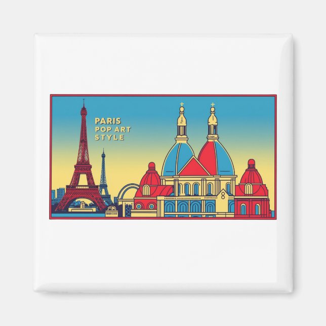 Paris Skyline 1 Magnet (Framsidan)