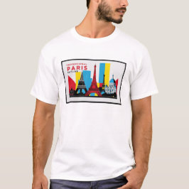 Paris Skyline 2 T Shirt