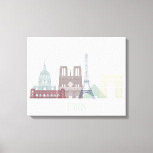 Paris Skyline Canvastryck