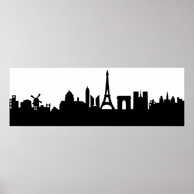 paris skyline deco poster (Framsidan)