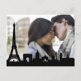 Paris Skyline Eiffel Torn Anpassningsbar Photo Vykort