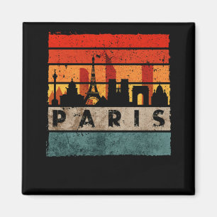 Paris Skyline Eiffel Torn Frankrike Souvenir Paris Magnet