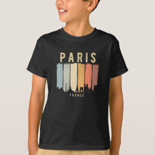 Paris Skyline Frankrike T Shirt