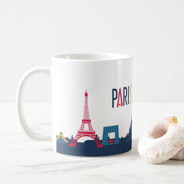 Paris Skyline Kaffemugg (Med munk)