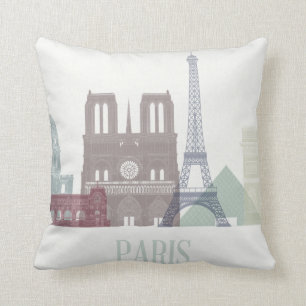 Paris Skyline Kudde