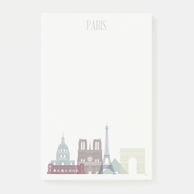 Paris Skyline Post-it Block (Framsida)