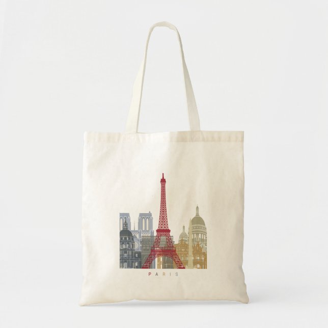 Paris skyline poster tygkasse (Framsidan)