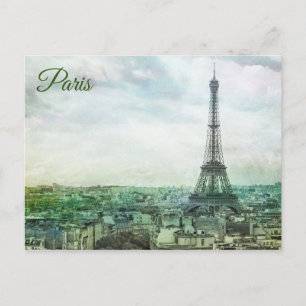 Paris skyline vykort