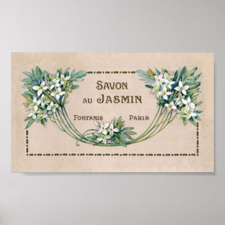 Paris Soap Label Poster