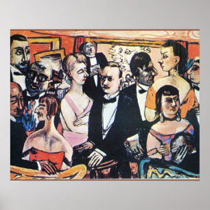 Paris Society, bra art av Max Beckmann Poster