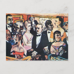 Paris Society, bra art av Max Beckmann Vykort