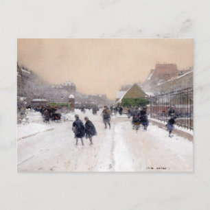Paris sous la neige ~ Paris under snö vykort