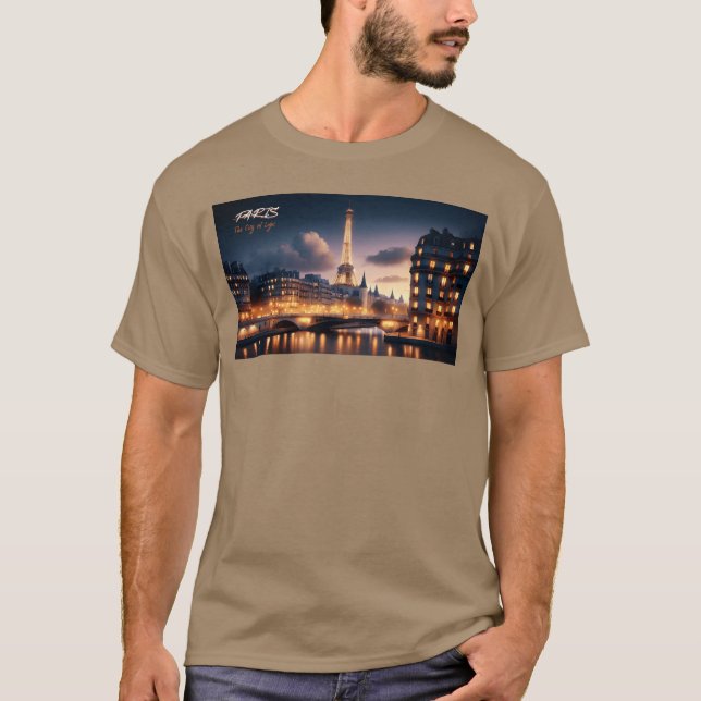 Paris, Stad av ljus, Big Cities Collection T Shirt (Framsida)