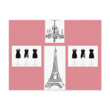 Paris Stad av Ljus Eiffeltornet Fransk vykort