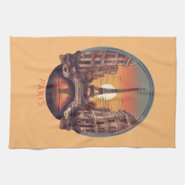 Paris, staden Kärlek & Light Kökshandduk