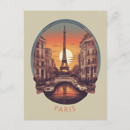 Paris, staden Kärlek & Light Vykort