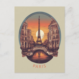 Paris, staden Kärlek & Light Vykort