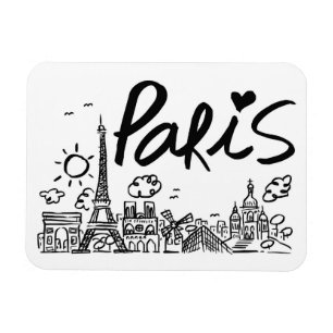 Paris stadsklotter magnet