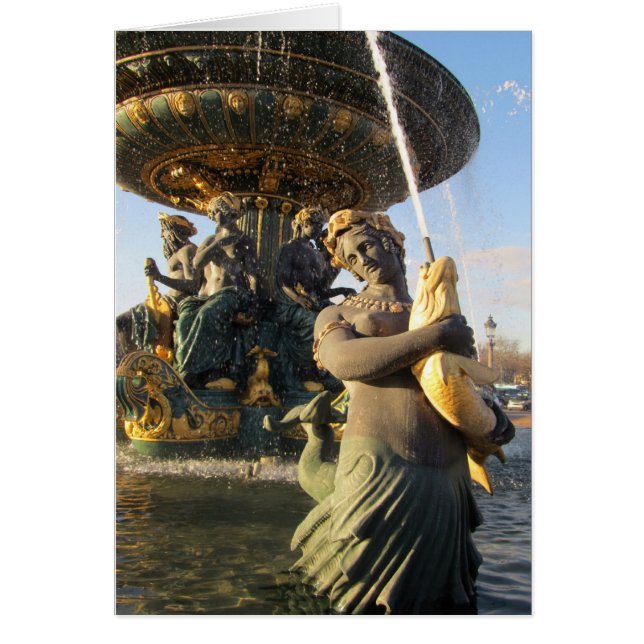 Paris - Ställe de la Concorde Hälsningskort (Framsidan)