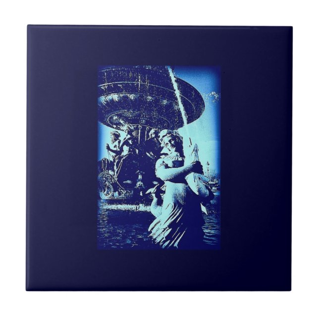 Paris - Ställe de la Concorde Kakelplatta (Framsidan)