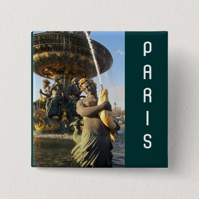 Paris - Ställe de la Concorde Knapp (Framsida)